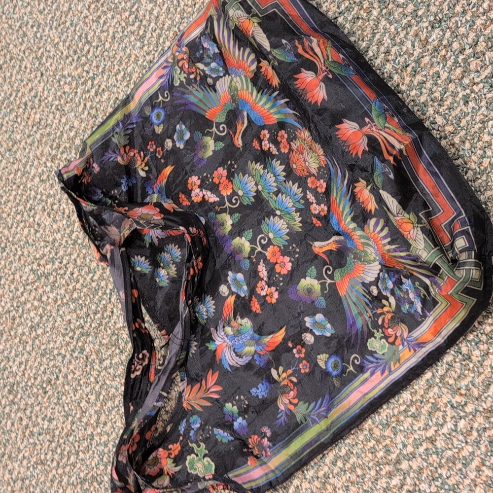 Johnny Was Foldable, Packable Thin Nylon Tote - image 4